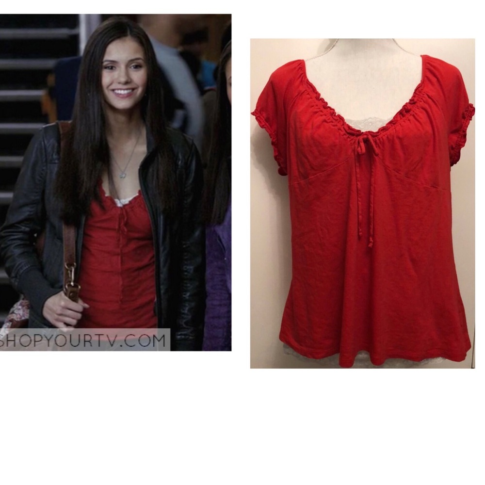 Elena Gilbert red top